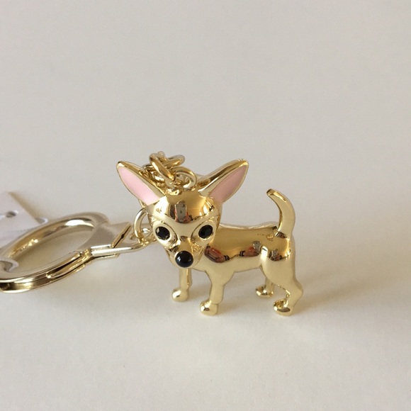 Kate Spade Chihuahua Dog Key Fob Keyring - Picture 4 of 8